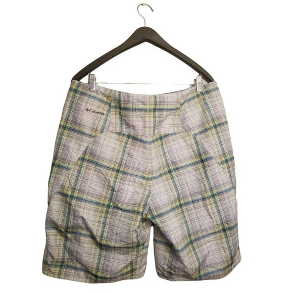 Columbia Mens Sz 36W 10L Omni-Shade Sun Protection Shorts Multicolor Flat Front - Picture 2 of 6